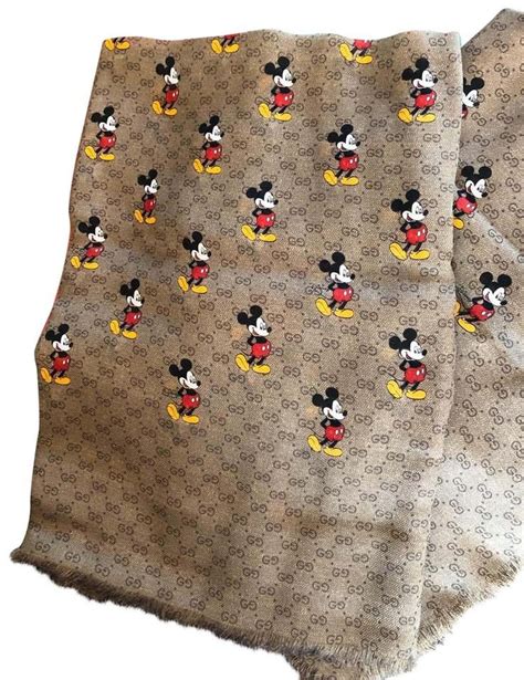 gucci kids mickey|Gucci mickey mouse scarf.